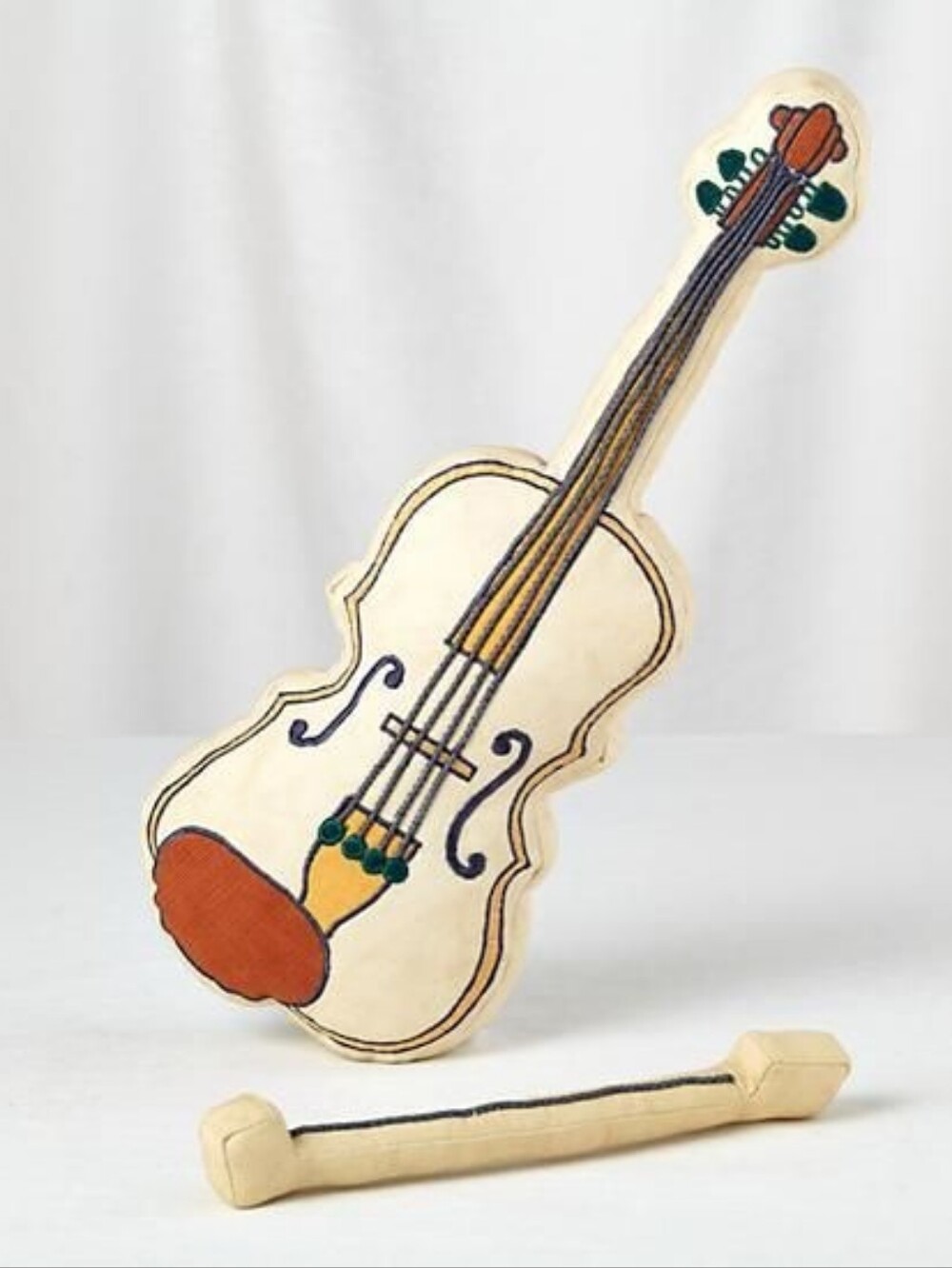 NWT The Land of Nod Plush Jamboree Fiddle Violin Toy